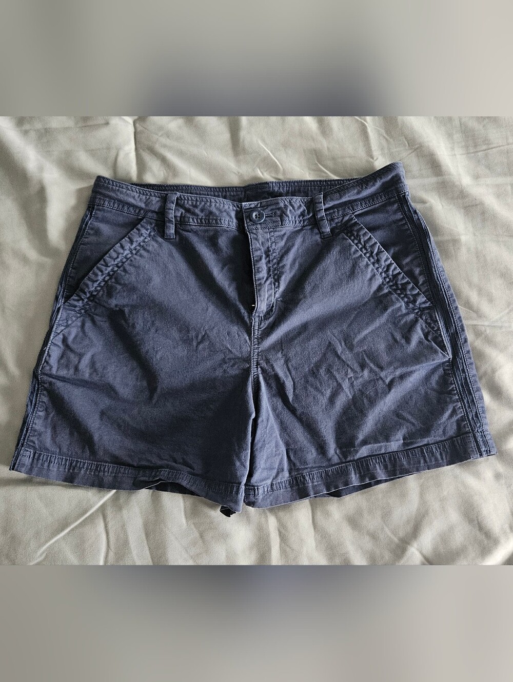 Eddie Bauer Navy Blue Cotton Shorts